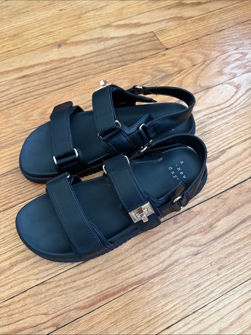 Black Strappy Sandals